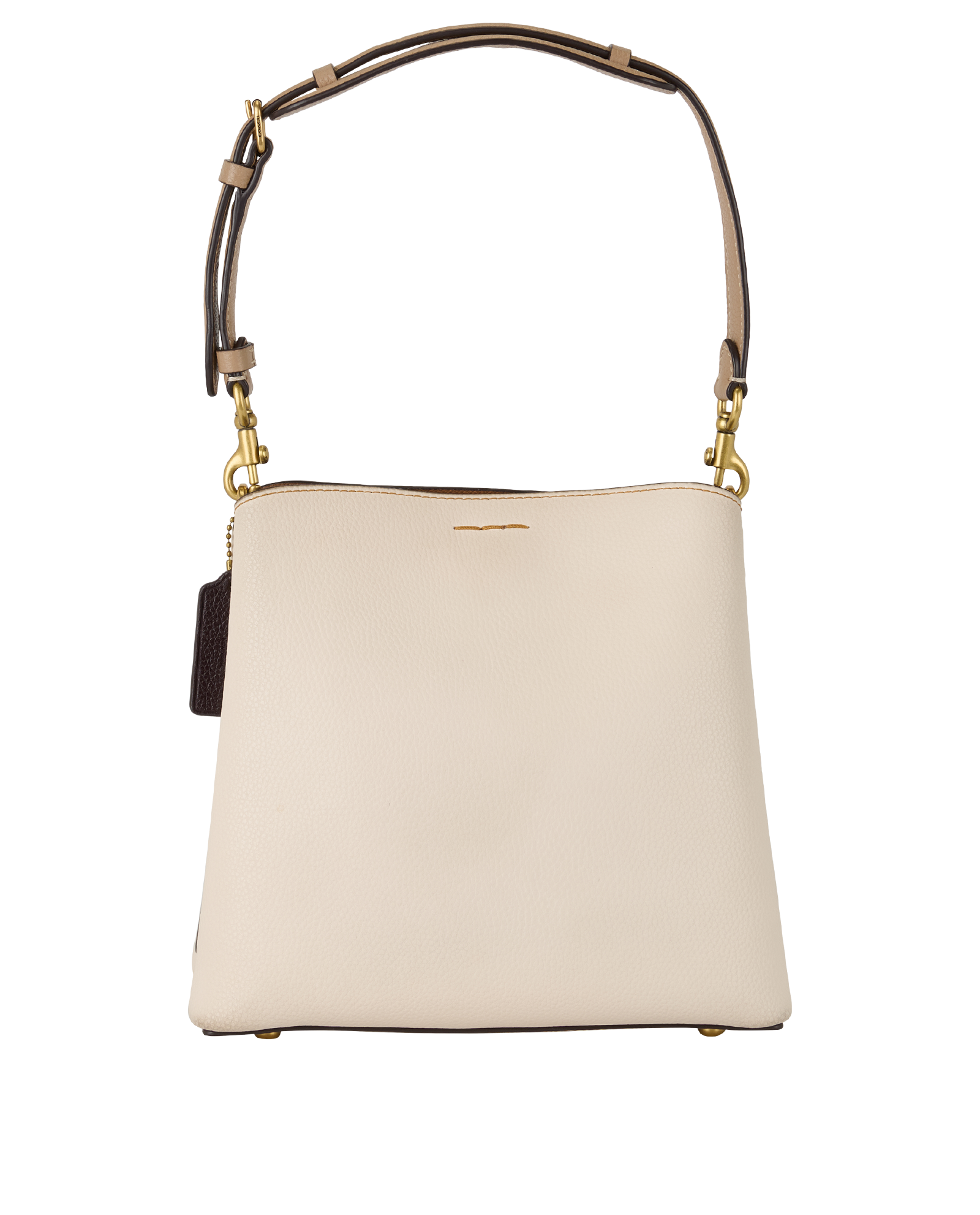 Willow Bucket Bag, &pound;195, Handbags, White, Leather, Back view